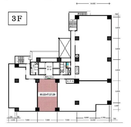 パークウェスト 3階 間取り図