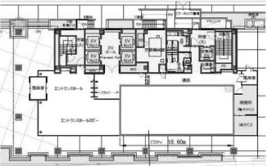 八丁堀トーセイビル(旧:（仮称）NBF八丁堀テラス イースト) 1階 間取り図
