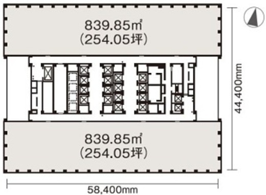 新宿三井ビルディング 5501 間取り図