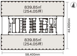 新宿三井ビルディング 5501 間取り図