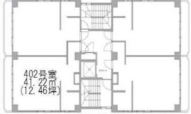 THE HARBOUR SHIBAURA 402 間取り図