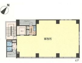 サンライズ長井ビル 4階 間取り図