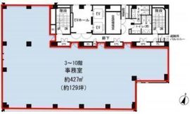 KDX箱崎ビル 5階 間取り図