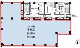 KDX箱崎ビル 8階 間取り図