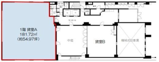 KDX西新宿ビル 1階A 間取り図