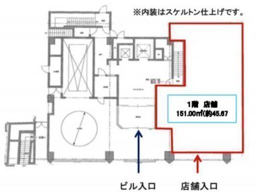 KDX三田ビル 1階 間取り図