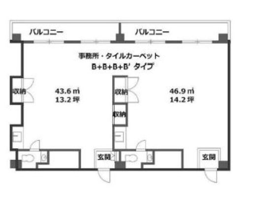 千駄ヶ谷ホリタン 4階 間取り図