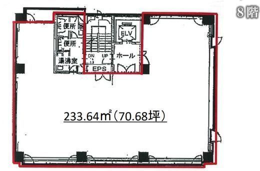 麻布アメレックスビル 8階 間取り図