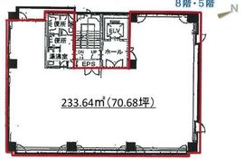 麻布アメレックスビル 5階 間取り図