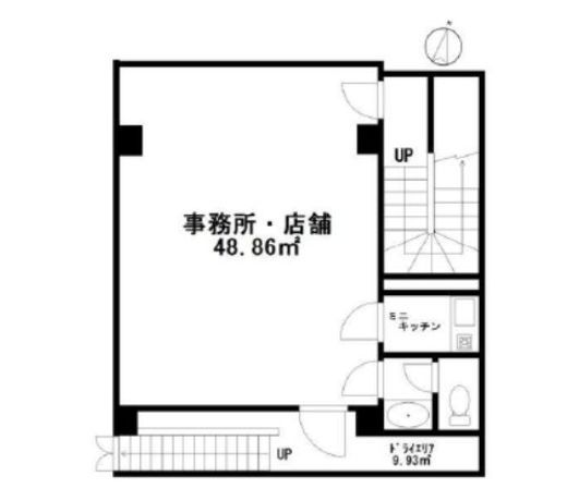 代々木上原PDビル 地下1階 間取り図