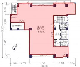 楠和日本橋ビル 3階 間取り図