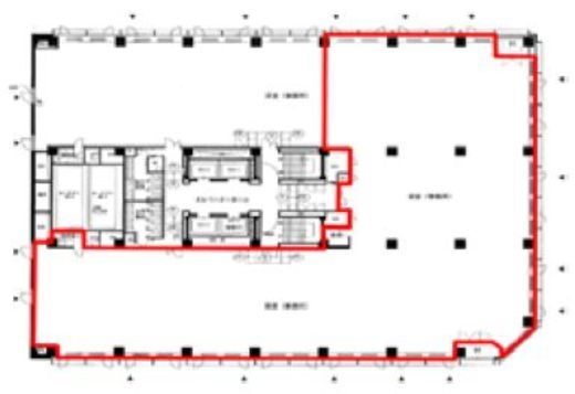 住友商事美土代ビル 9階 間取り図