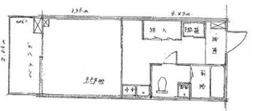 メゾンド四谷 402 間取り図