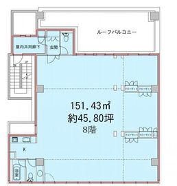 KDX岩本町ビル 8階 間取り図