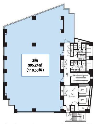 KDX新宿六丁目ビル 2階 間取り図