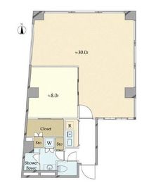 ヘルメスビル(SOHO) 3階 間取り図
