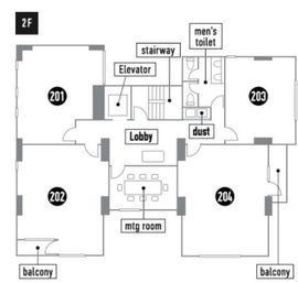 プレミアムオフィス麹町 203 間取り図