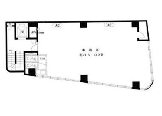 ウィンド北新宿 8階 間取り図