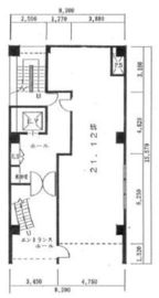 高橋ビル(築地) 1階 間取り図