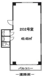 青山浜ビル 202 間取り図