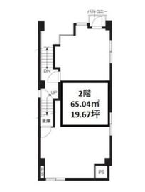 若菱ビル 2階 間取り図