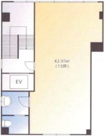 不二ビル(渋谷) 1階F 間取り図