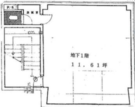 大橋ビル B1階 間取り図