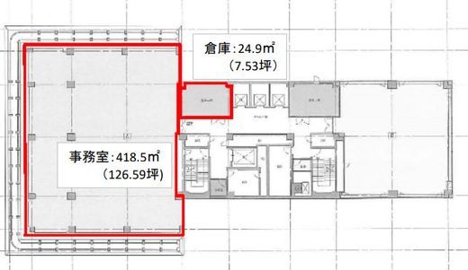 兜町第1平和ビル 6階 間取り図