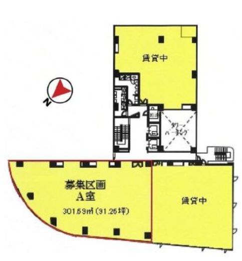 水天宮北辰ビル 7階A 間取り図