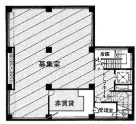 西新橋中ビル B1階 間取り図