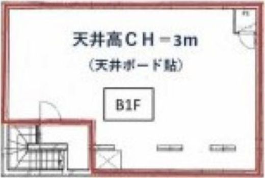 リードシー赤坂 B1階 間取り図