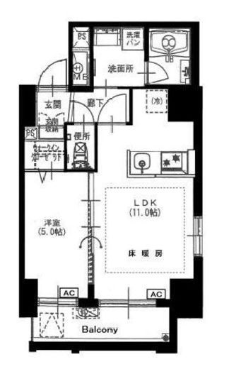 Casa Azabu Le Grand(SOHO) 202 間取り図