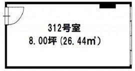 アゼリア東広ビル 312 間取り図