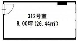 アゼリア東広ビル 413 間取り図