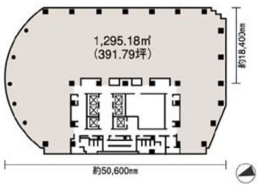 NBFプラチナタワー 1001 間取り図