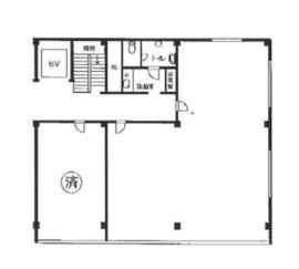 第一銀座ビル 6階1 間取り図