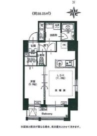 Casa Azabu Le Grand(SOHO) 402 間取り図
