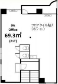 アール五反田(旧フラッツ増沢) 9階A 間取り図