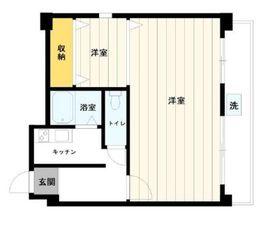 マック青南マンション 104 間取り図