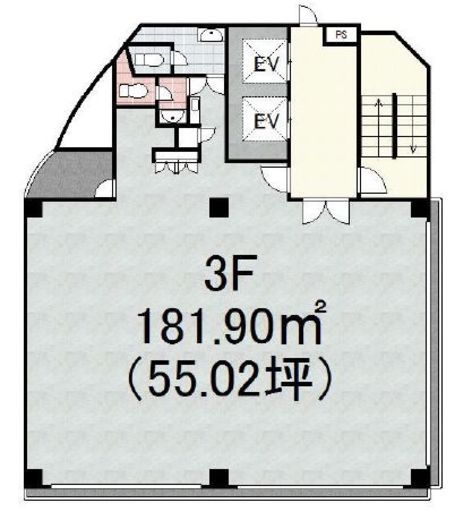 Giraffa 3階 間取り図