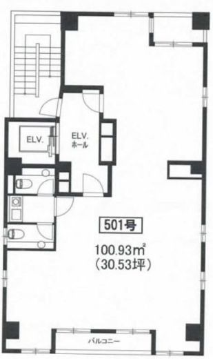 Oak6 501 間取り図