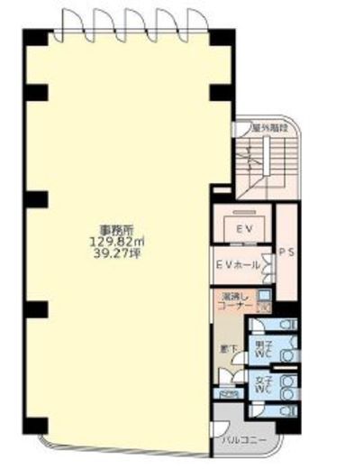 リッツ初台ビル 3階 間取り図