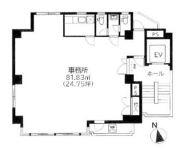 中村ビル(早稲田) 6階 間取り図