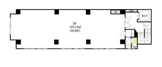 大和商会ビル 5階 間取り図