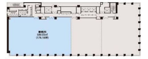 東京建物日本橋ビル 11階事務所 間取り図