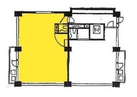 ビラ・アペックス市ヶ谷(旧:番町ビル) 5階B 間取り図