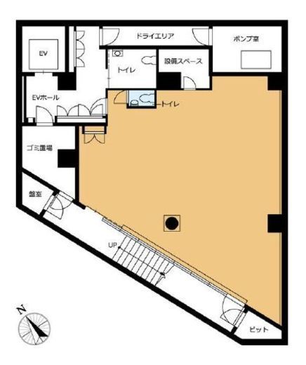 渋谷デュープレックスB's B1階 間取り図