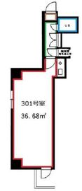 渋谷宮下パークビル 301 間取り図