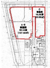 雄山閣ビル 5階A・B 間取り図