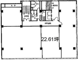 銀座風月堂ビル 6階 間取り図